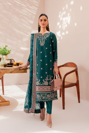 Teal Green Embroidered Pakistani Salwar Kameez Dupatta Salwar Suit