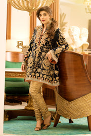Tissue Velvet Churidar Kameez Pakistani Wedding Dresses