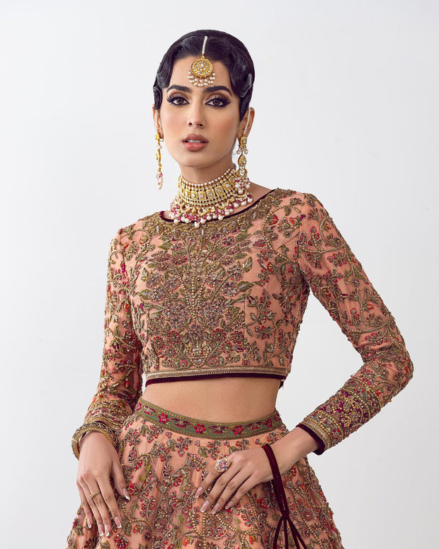 Traditional Bridal Lehenga Choli and Dupatta