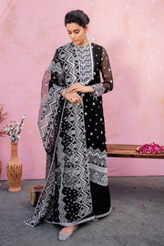 Traditional Embroidered Black Pakistani Salwar Kameez Dupatta Salwar Suit
