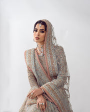 Traditional Lehenga Choli and Dupatta Bridal Wedding Dress