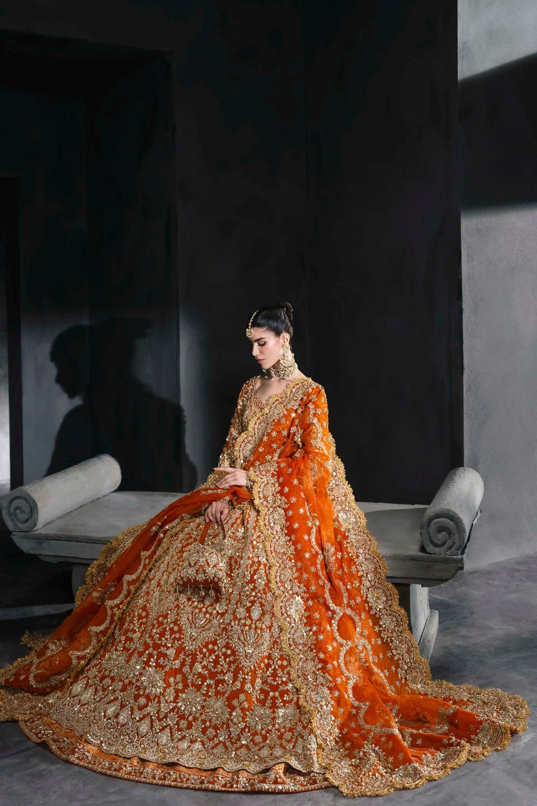 Elegant Pakistani Bridal Lehenga Pishwas - Gorgeous Style