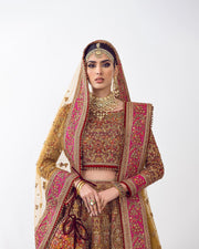 Traditional Pakistani Bridal Lehenga Choli Dress