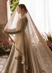 Traditional Pishwas Frock Embellished Pakistani Bridal Dress
