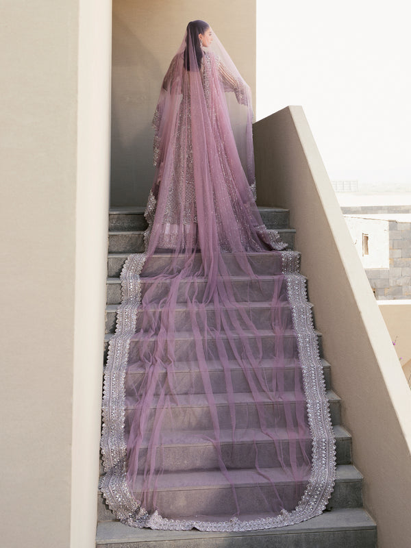 Lavender Pishwas and Lehenga - Premium Pakistani Bridal Dresses