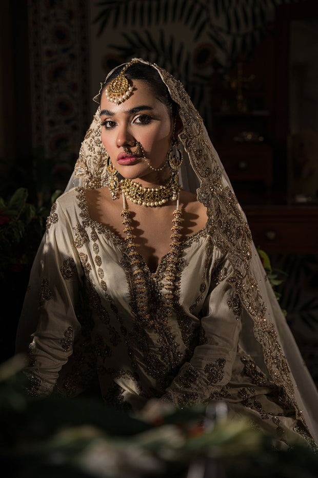 Traditional Pakistani Bridal Gharara with Kameez 