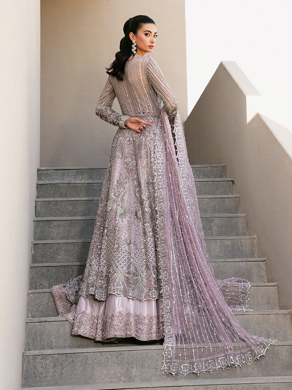 Lavender Pishwas and Lehenga - Premium Pakistani Bridal Dresses