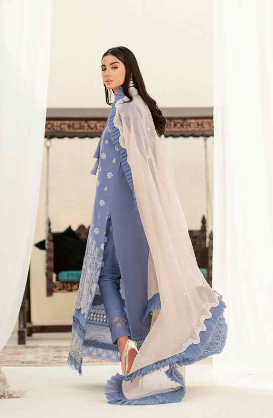 Try Classic Lilac Bliss Pakistani Embroidered Salwar Kameez Dupatta