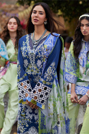 Try Embroidered Royal Blue Shade Pakistani Salwar Kameez Dupatta Suit