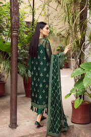 Try Heavily Embellished Bottle Green Kameez Dupatta Wedding Dress