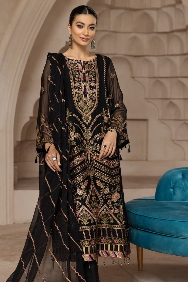 Try Heavily Embroidered Black Pakistani Gown Style Wedding Dress