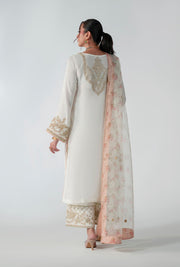 Ethereal Off-White Pakistani Party Dress for Elegance
