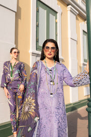 Violet Embroidered Pakistani Salwar Kameez with Dupatta 2023