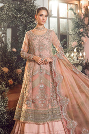 Walima Dress in Pink Bridal Lehenga and Kameez Style