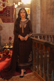 Walnut Brown Embroidered Pakistani Salwar Kameez Dupatta Suit In USA