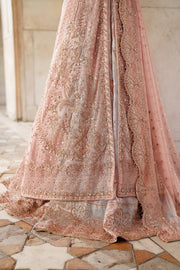 Elegant Peach Pink Pakistani Bridal Dress for Weddings