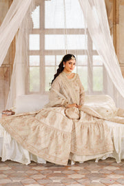 Elegant Beige Pakistani Bridal Dress for Festive Occasions