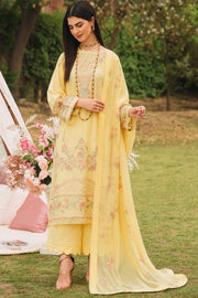 Yellow Embroidered Pakistani Salwar Kameez with Dupatta Salwar Suit