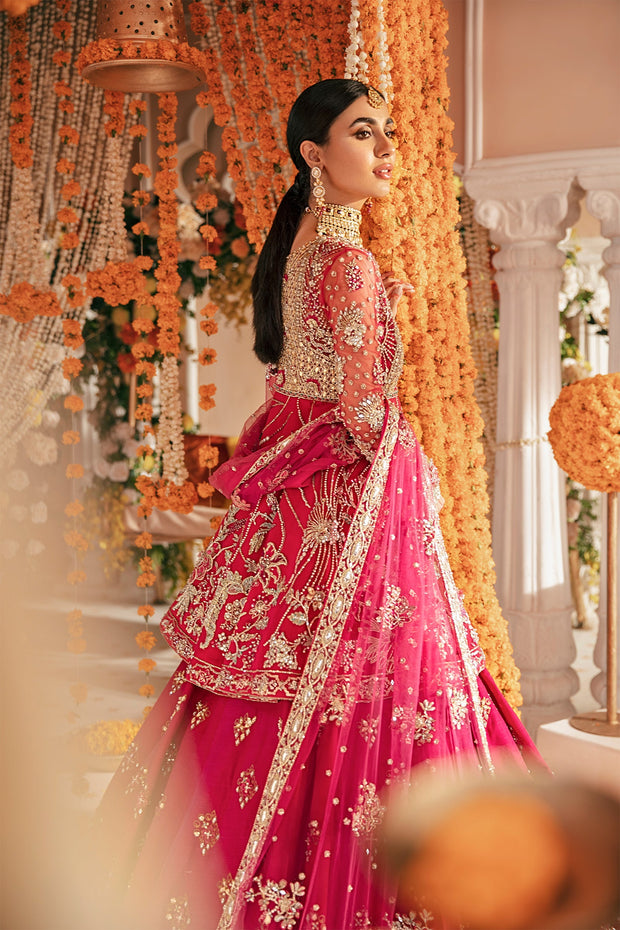 Zara Shahjahan Angrakha Lehenga Bridal Wedding Dress Online