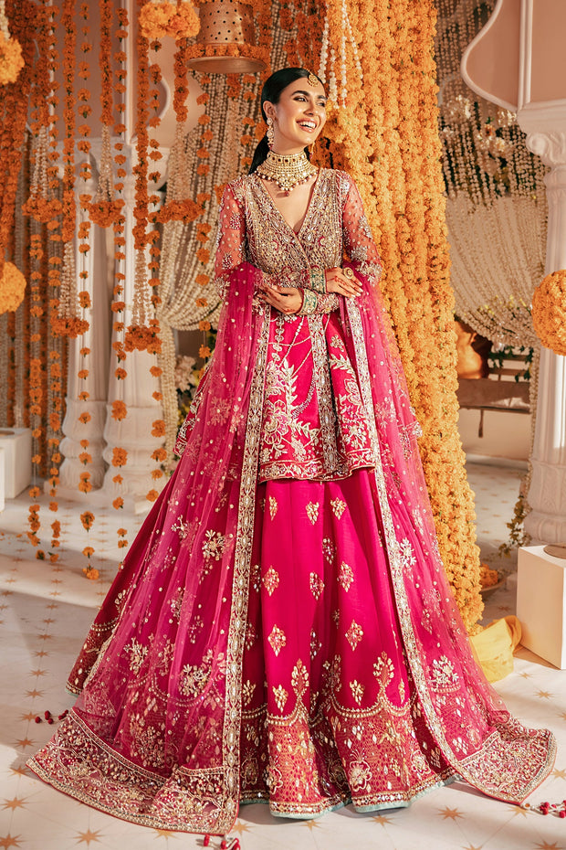 Zara Shahjahan Angrakha Lehenga Bridal Wedding Dress