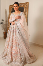 Embroidered Organza Pakistani Bridal Suit