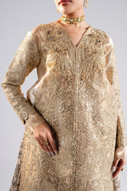 Cream Luxury Tissue Ensemble Pakistani Dress