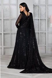 Elegant Sequins Embroidered Chiffon Dress in Classic Shade