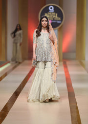 Pakistani Bridal Dress with Signature Meshwork Embroidery