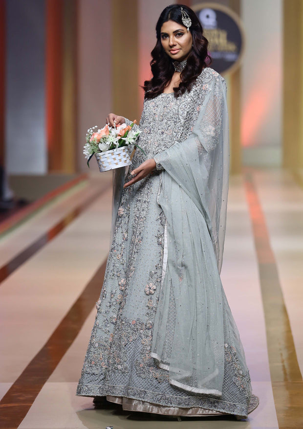 Elegant Pure Net Pakistani Bridal Dress for Your Special Day