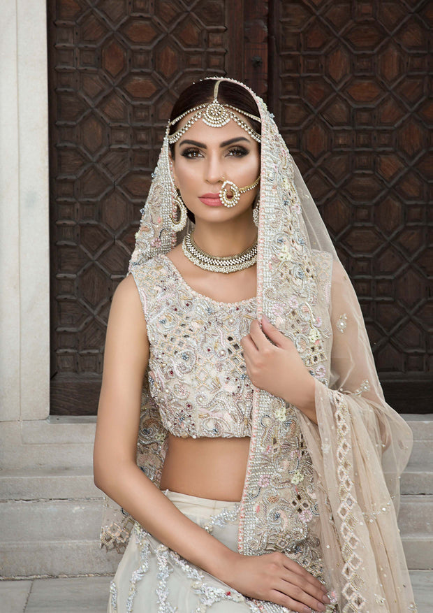 Elegant Pakistani Designer Bridal Dress in Rich Crimson
