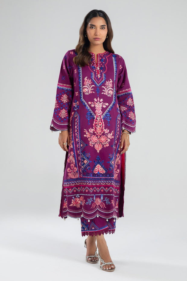 Sana Safinaz Pakistani Party Dress - Magenta