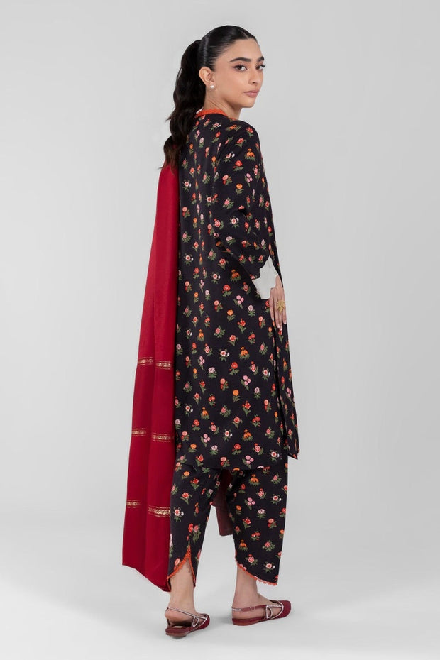 Sana Safinaz Elegant Black Floral Party Dress