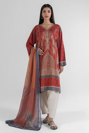 Sana Safinaz Beautiful Multi-Hued Slub Linen Dress