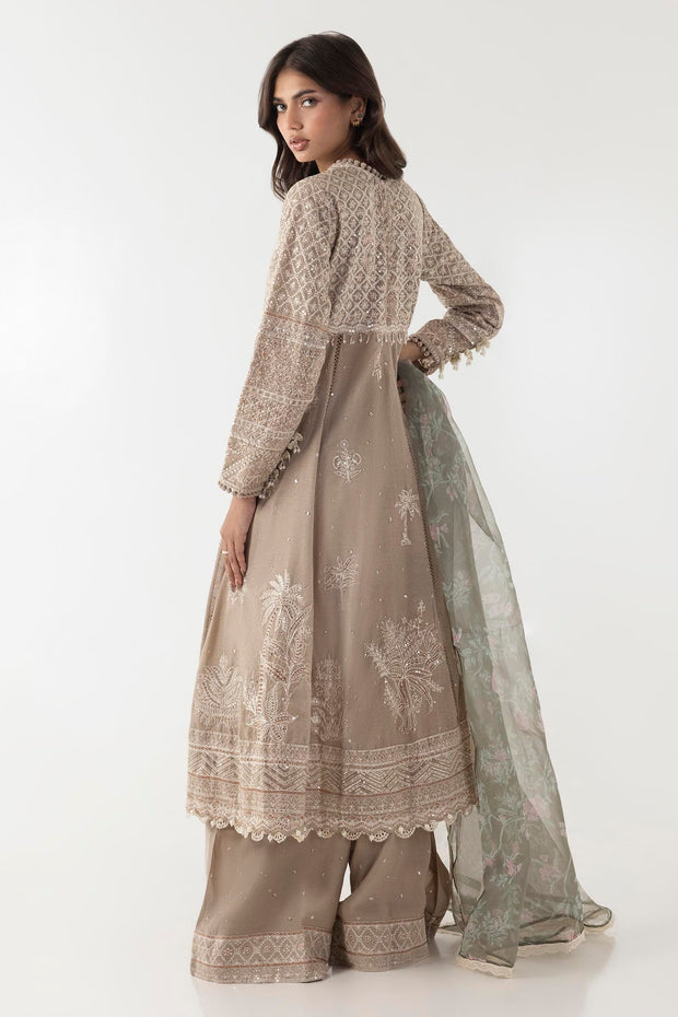 Sana Safinaz Stitched Embroidered Shirt + Culotte + Dupatta