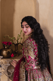 Stunning Hot Pink Pakistani Bridal Lehenga for Elegance