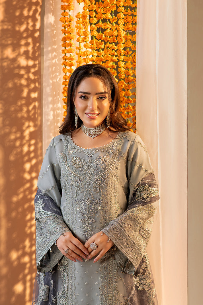 Embroidered Embroidered Raw Silk Ensemble