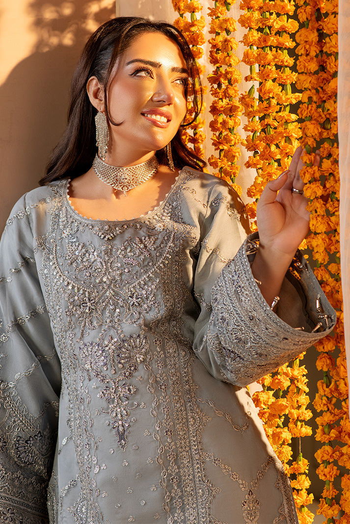 Embroidered Embroidered Raw Silk Ensemble