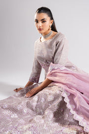Lavender Luxury Organza Ensemble Pakistani Party Dress