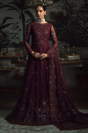 Elegant Carmine Sequins Embroidered Net Dress