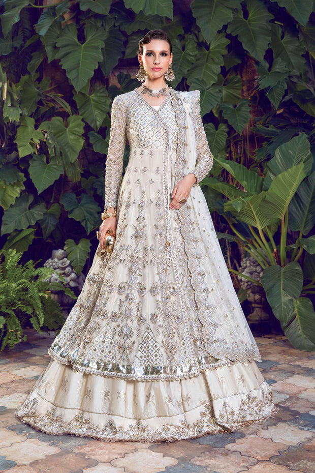 Chic Pakistani Wedding Wear in Net Embroidered