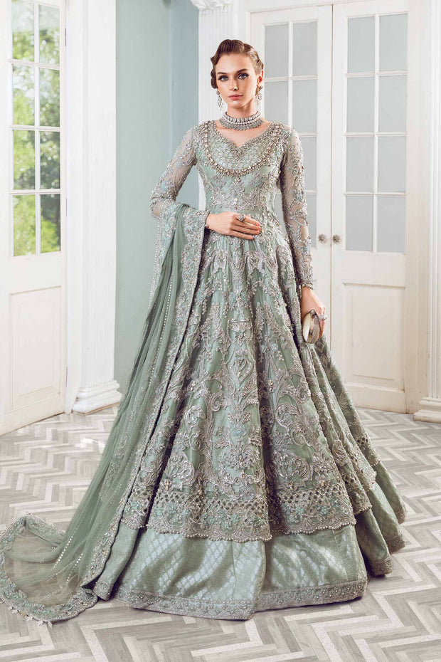 Luxury Pakistani Wedding Dress in Net Embroidered