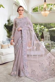Premium Embroidered Pakistani Wedding Dress in Net