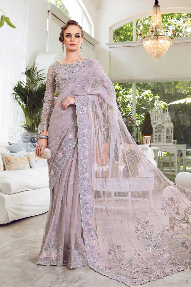 Premium Embroidered Pakistani Wedding Dress in Net