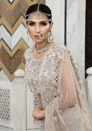 Exquisite Pakistani Bridal Dress in Heavily Embellished Silk
