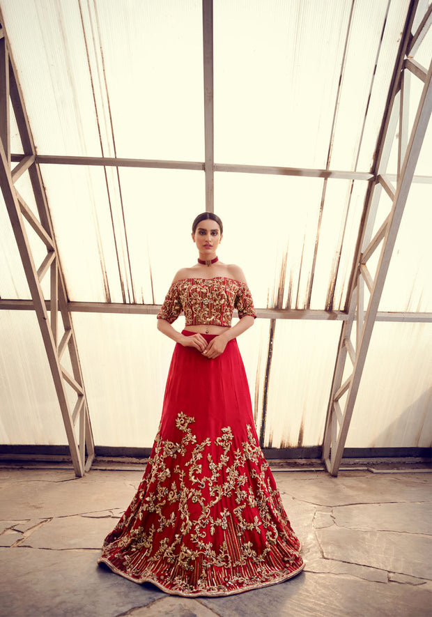 Pakistani Wedding Dress in Elegant Ivory Silk