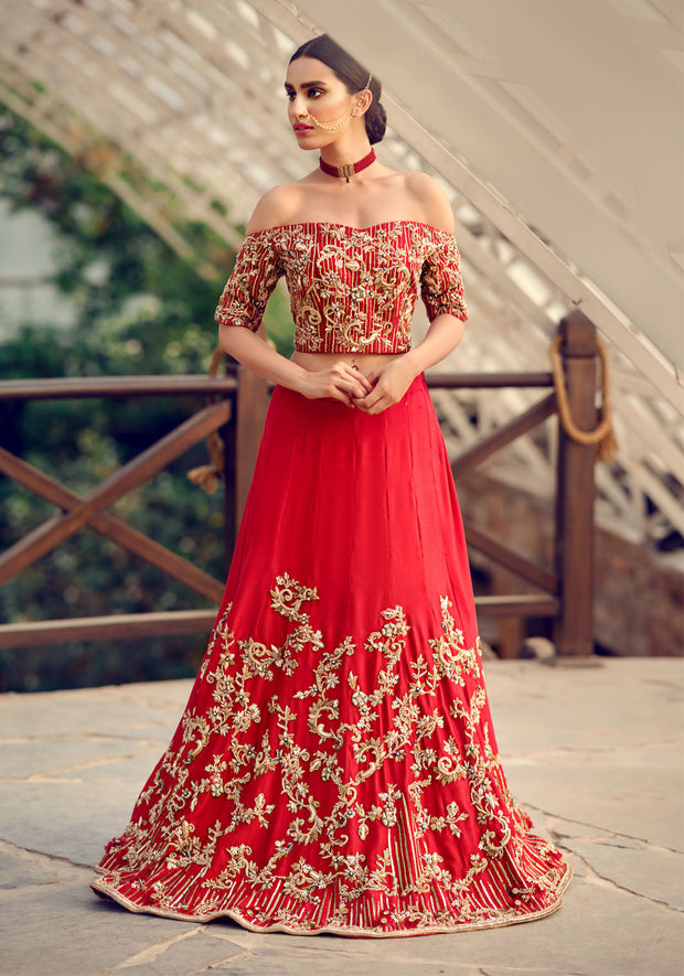 Pakistani Wedding Dress in Elegant Ivory Silk