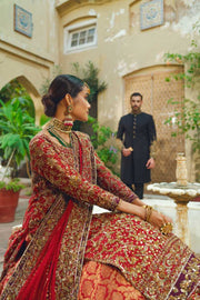 Timeless Black Sherwani with Gold Embellishments