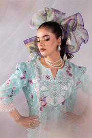Embroidered Viscose Silk Ensemble