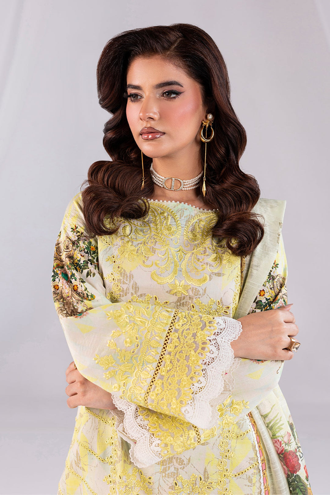Embroidered Embroidery Organza Ensemble
