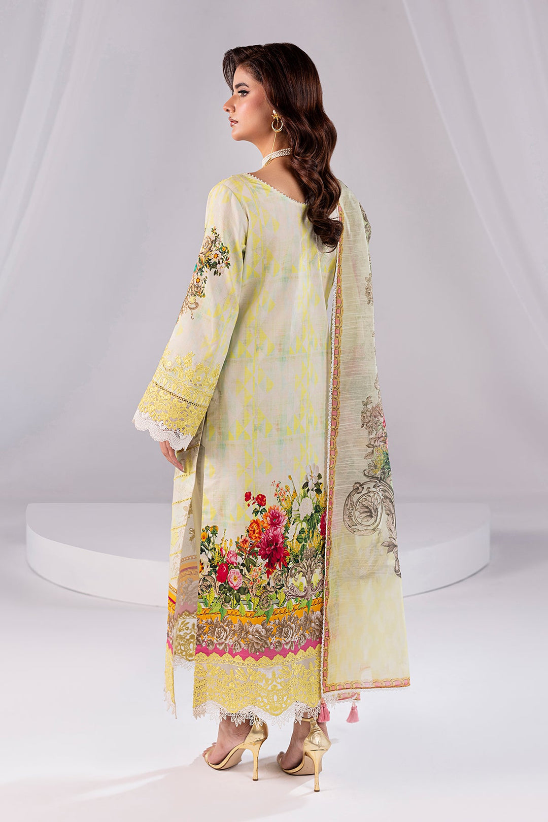 Embroidered Embroidery Organza Ensemble
